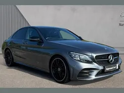 Selenite grey metallic Used 2021 Mercedes C220 AMG line Sedan | £19,980 (Fair price)