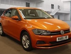 Orange Used 2018 VW Polo SE Hatchback | £9,850 (Fair price)