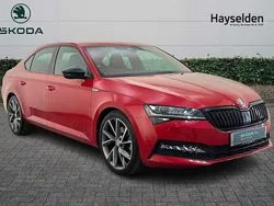 Velvet red metallic Used 2022 Skoda Superb SportlinePlus Hatchback | £24,893 (Fair price)