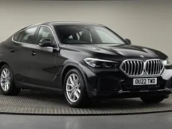 Blacksapphire metallic Used 2022 BMW X6 Sport Line SUV | £42,450