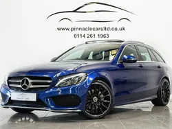 Blue Used 2017 Mercedes C220 AMG Line Premium Plus Estate | £13,950 (A bit pricey)