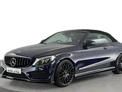 Blue Used 2018 Mercedes C220 AMG line Cabriolet | £18,920 (Fair price)