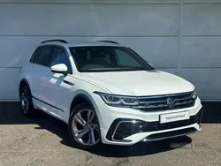 White Used 2024 VW Tiguan R-line Edition SUV | £33,250 (A bit pricey)