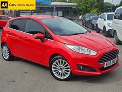 Red Used 2015 Ford Fiesta Titanium Hatchback | £5,295 (A bit pricey)