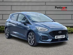Chrome blue metallic colour Used 2023 Ford Fiesta ST-Line X Hatchback | £19,190 (A bit pricey)