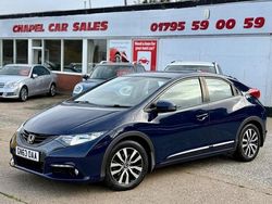 Blue Used 2013 Honda Civic EX Hatchback | £6,495 (Fair price)