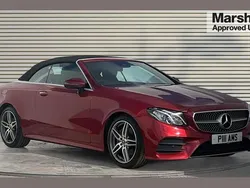 Red Used 2018 Mercedes E220 AMG Line Premium Cabriolet | £22,540 (Fair price)