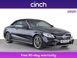 Black Used 2021 Mercedes C300 AMG Line Premium Cabriolet | £23,249 (Fair price)