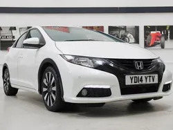 White Used 2014 Honda Civic SE Plus Hatchback | £7,133 (Fair price)