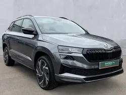 Graphite grey Used 2024 Skoda Karoq SportLine SUV | £27,612 (Fair price)