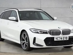 White Used 2024 BMW 320 M Sport Estate | £32,499 (Fair price)