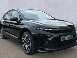 Black magic pearlescent Used 2025 Skoda Enyaq iV SportLine SUV | £41,831