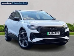 White Used 2025 Audi Q4 e-tron Black Edition SUV | £41,118