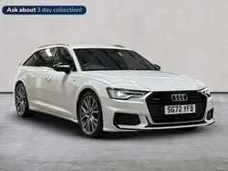 White Used 2022 Audi A6 Black Edition Estate | £37,192 (Expensive)