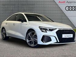White Used 2023 Audi A3 Black Edition Sedan | £29,295 (Expensive)