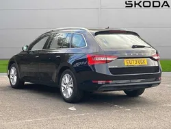 Black magic pearl effect Used 2023 Skoda Superb SE Technology Estate | £27,244 (A bit pricey)