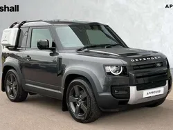 Premium metallic carpathian grey Used 2024 Land Rover Defender SUV | £52,991 (Good price)