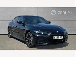 Black sapphire metallic paint Used 2025 BMW i4 Shadowline Sedan | £51,993 (A bit pricey)