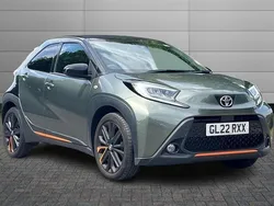 Cardamom green with black Used 2022 Toyota Aygo Edition Hatchback | £16,850 (Fair price)