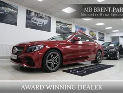 Red Used 2019 Mercedes C200 AMG Line Premium Plus Coupe | £22,000 (A bit pricey)