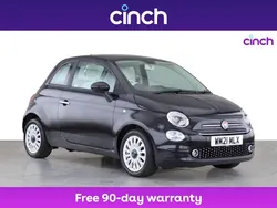 Black Used 2021 Fiat 500 Lounge Hatchback | £8,899 (Fair price)