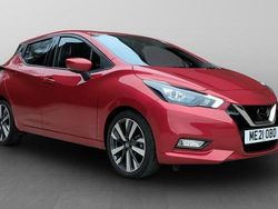 Red Used 2021 Nissan Micra Tekna Hatchback | £12,790 (Fair price)