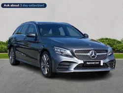 Grey Used 2019 Mercedes C220 AMG Line Premium Estate | £17,299 (Fair price)