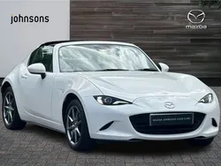 White Used 2024 Mazda MX5 Exclusive-Line Cabriolet | £24,490 (A bit pricey)