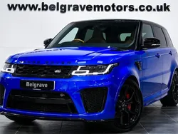 Blue Used 2022 Land Rover Range Rover Sport SVR SUV | £58,480 (Fair price)