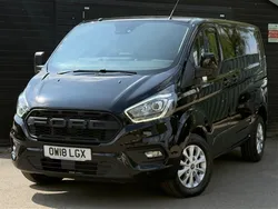 Black Used 2018 Ford Transit Custom Limited | £15,990 (A bit pricey)