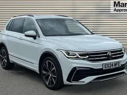 Pure white Used 2024 VW Tiguan R-line SUV | £29,490 (Fair price)