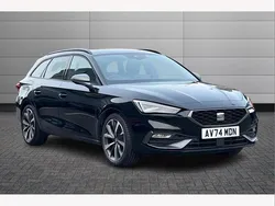 Midnight black Used 2024 Seat Leon FR Sport Estate | £22,990 (Expensive)