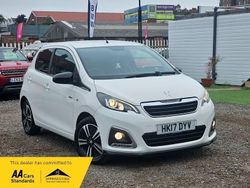 White Used 2017 Peugeot 108 GT-line Hatchback | £4,690 (Fair price)