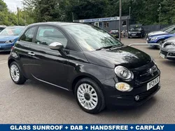 Black Used 2021 Fiat 500 Lounge Hatchback | £8,495 (Fair price)