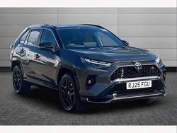 Obsidian blue with black roof Used 2025 Toyota RAV4 Hybrid Sport SUV | £44,995