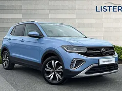 Clear blue metallic Used 2024 VW T-Cross Style SUV | £22,990