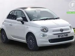 White Used 2021 Fiat 500 Launch Edition Cabriolet | £11,499 (A bit pricey)