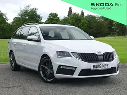 White Used 2018 Skoda Octavia vRS Estate | £15,995 (Fair price)
