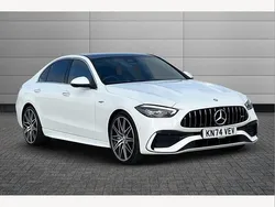 White Used 2024 Mercedes C43 AMG Premium Plus Sedan | £50,691 (Fair price)