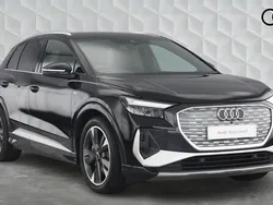 Black Used 2024 Audi Q4 e-tron S-Line SUV | £35,400 (Good price)