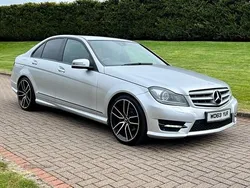 Silver Used 2014 Mercedes C250 AMG Sedan | £8,750 (Fair price)