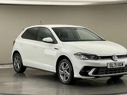 Pure white Used 2022 VW Polo R-line Hatchback | £15,400 (Fair price)
