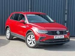 Red Used 2022 VW Tiguan Life SUV | £20,498 (Fair price)
