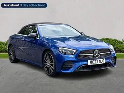 Blue Used 2022 Mercedes E300 AMG line Cabriolet | £36,499 (Fair price)