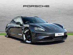 Volcano grey metallic New 2024 Porsche Taycan 4S Sport Turismo Sedan | £88,645 (Fair price)