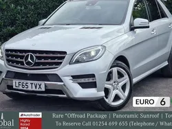 Used 2015 Mercedes ML250 AMG line SUV | £16,975 (Expensive)
