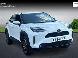 White Used 2024 Toyota Yaris Hybrid Design Hatchback | £23,604 (Expensive)
