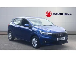 Blue Used 2021 Dacia Sandero Comfort Hatchback | £10,398 (Fair price)