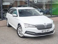 Moon white metallic Used 2023 Skoda Superb SE Technology Estate | £20,174 (Fair price)