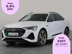White Used 2021 Audi e-tron Advanced SUV | £32,000